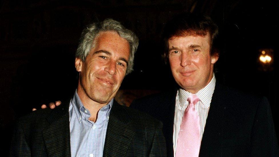 jeffrey epstein with Donal trump